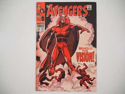 Lot 187 - AVENGERS #57 (1968 - MARVEL) - "Behold the...