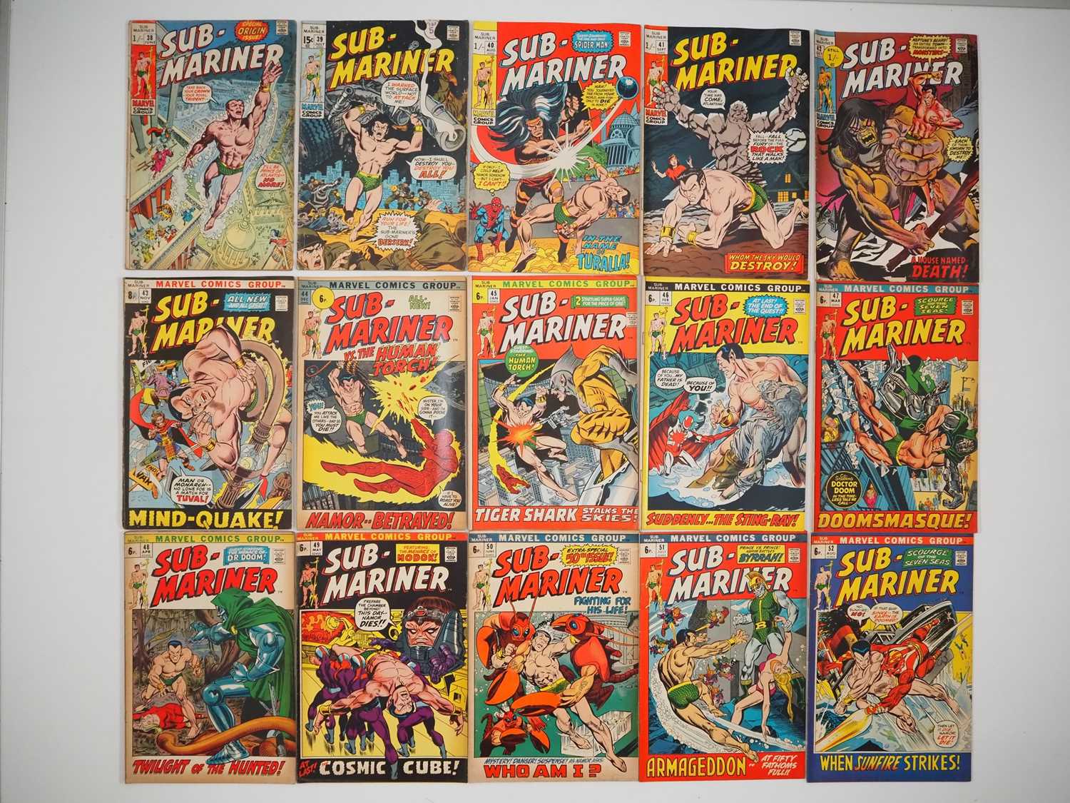 Lot 230 - SUB-MARINER #38, 39, 40, 41, 42, 43, 44, 45,...