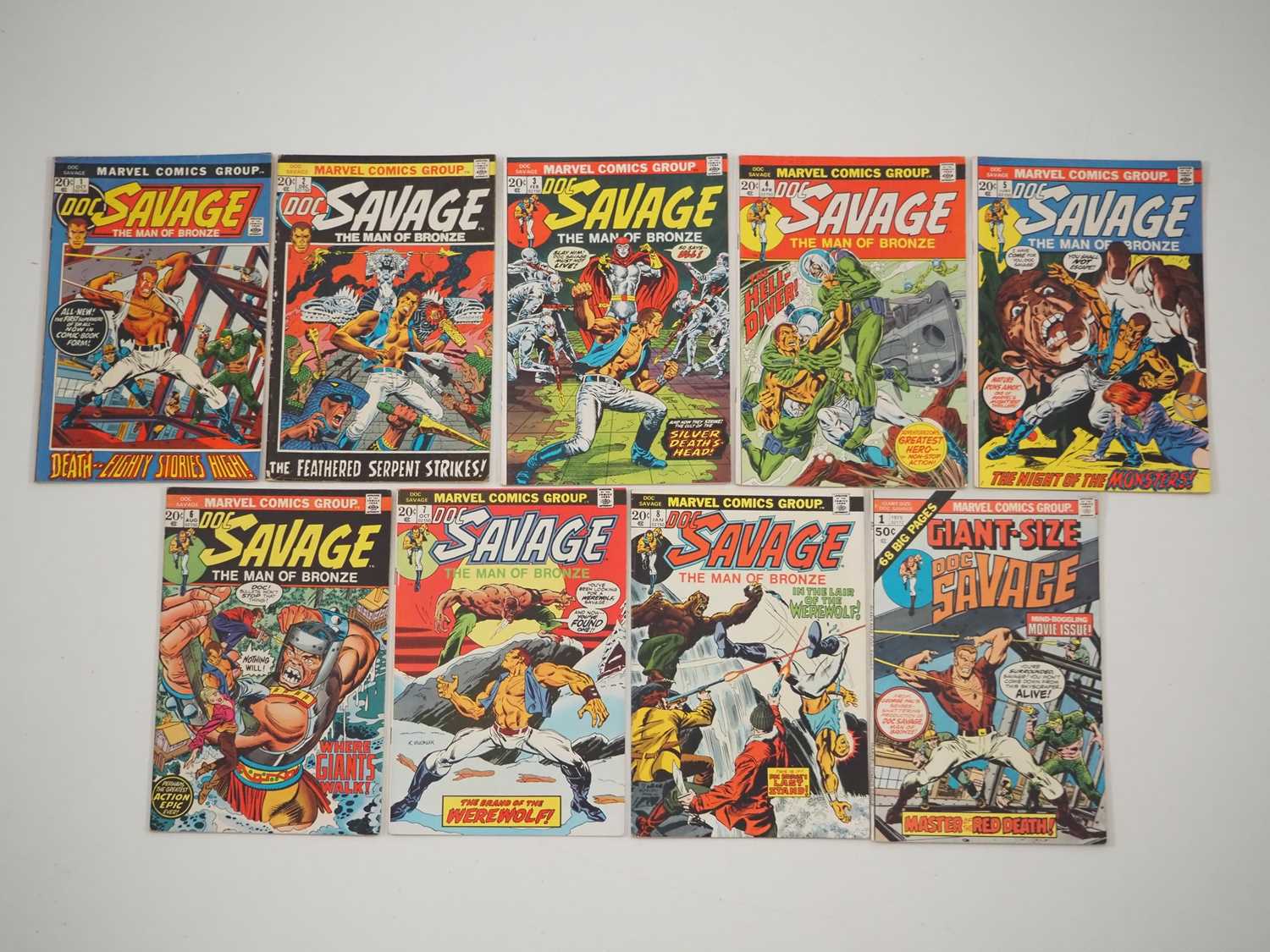 Lot 363 - DOC SAVAGE #1, 2, 3, 4, 5, 6, 7, 8 +...