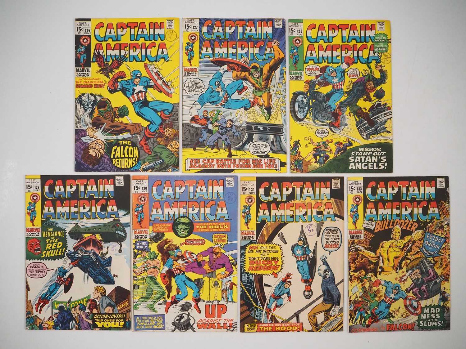 Lot 463 - CAPTAIN AMERICA #126, 127, 128, 129, 130, 131,...