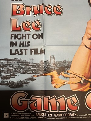 Lot 19 - GAME OF DEATH (1978) A pair of UK Quad film...