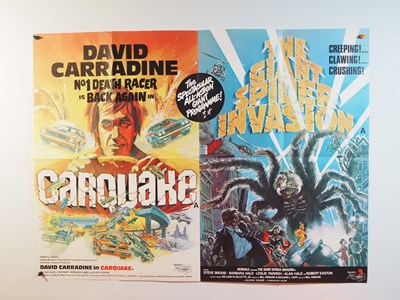 Lot 8 - A group of double bill UK Quad film posters to...