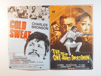 Lot 8 - A group of double bill UK Quad film posters to...