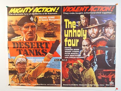 Lot 8 - A group of double bill UK Quad film posters to...