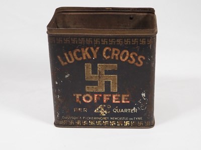 Lot 215 - A 1920/30's 'Lucky Cross' toffee tin