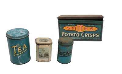 Lot 219 - A 1930's Smith's Potato Crisp tin and other...