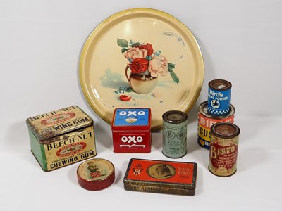 Lot 225 - A selection of vintage food product tins Oxo...