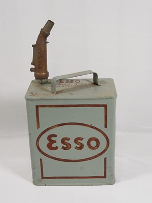 Lot 241 - Two Vintage Esso petrol cans, A Valor petrol...