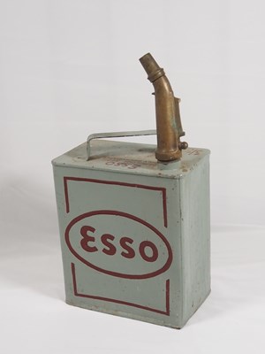 Lot 241 - Two Vintage Esso petrol cans, A Valor petrol...