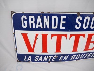 Lot 245 - A 1950's French, enamel advertising sign -...