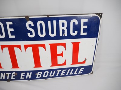 Lot 245 - A 1950's French, enamel advertising sign -...