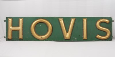 Lot 256 - A 'HOVIS' bakery shop sign, approx 156.5cm x 36cm