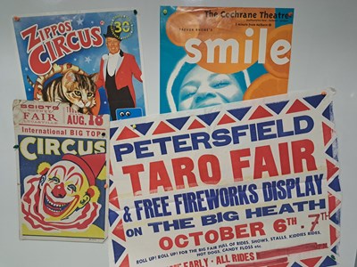 Lot 264 - A group of circus and fair advertising posters;...