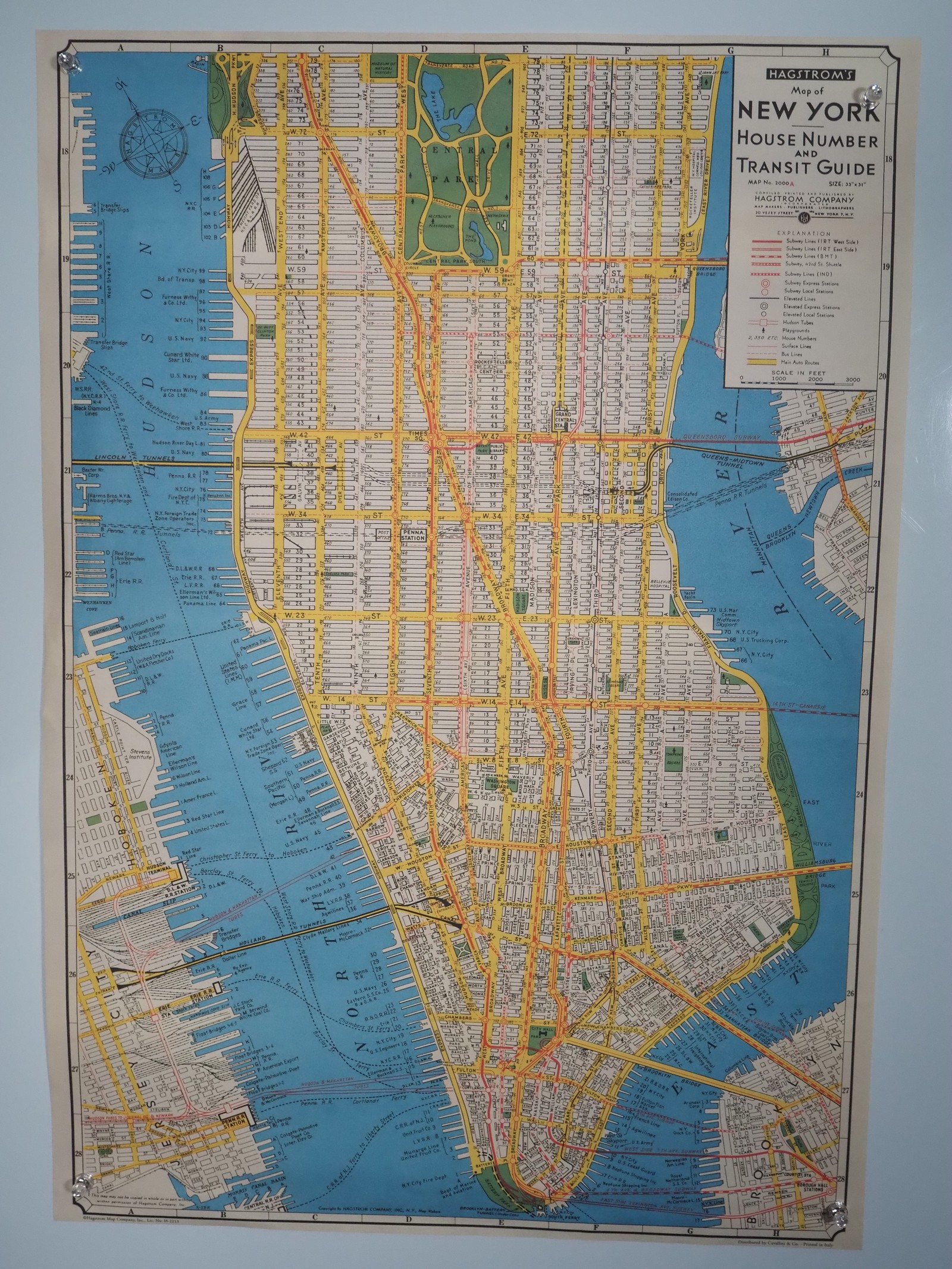 Lot 265 A Hagstrom's Map of New York House number