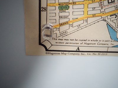 Lot 265 - A Hagstrom's Map of New York - House number...