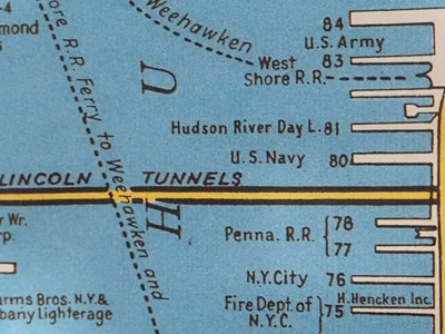 Lot 265 - A Hagstrom's Map of New York - House number...