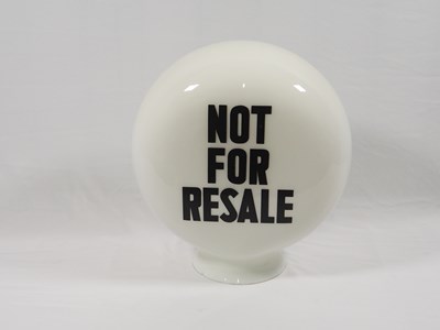 Lot 272 - 'Not for Resale' red diesel glass petrol pump...