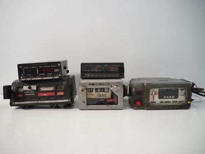 Lot 273 - A Collection of 5 vintage taxi meters; A...