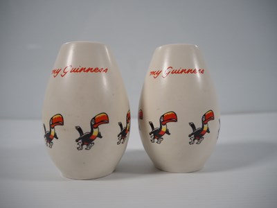 Lot 395 - GUINNESS - Carlton Ware - Three piece cruet...