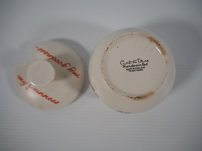Lot 395 - GUINNESS - Carlton Ware - Three piece cruet...