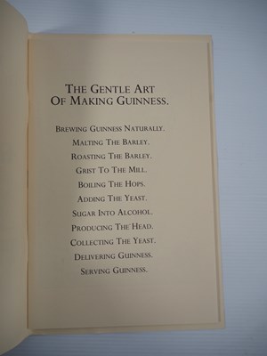 Lot 422 - A large format GUINNESS menu card together...