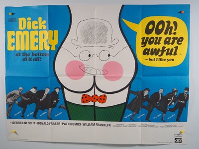 Lot 59 - OOH! YOU ARE AWFUL (1972) A UK Quad film poster