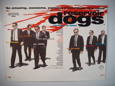 Lot 69 - RESERVOIR DOGS (1992) - UK Quad movie poster...