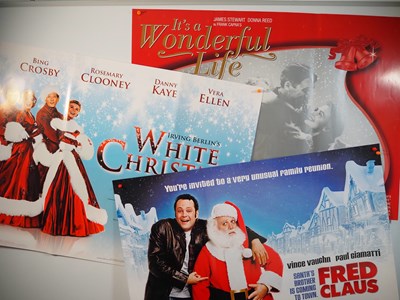 Lot 145 - A selection of Christmas related UK Quad film...