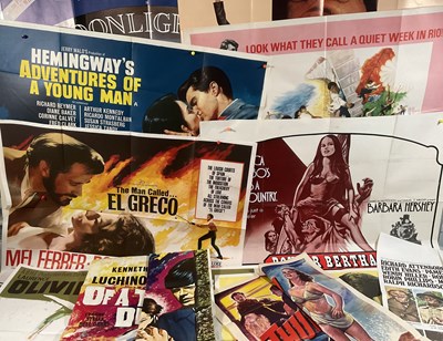 Lot 140 - A group of UK Quad drama film posters to...
