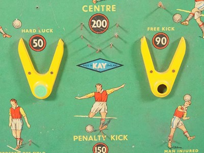 Lot 285 - A Vintage Football themed bagatelle game made...