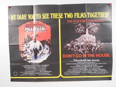 Lot 161 - A small group of UK Quad double bill horror...