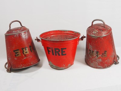 Lot 274 - Vintage Fire buckets (3)