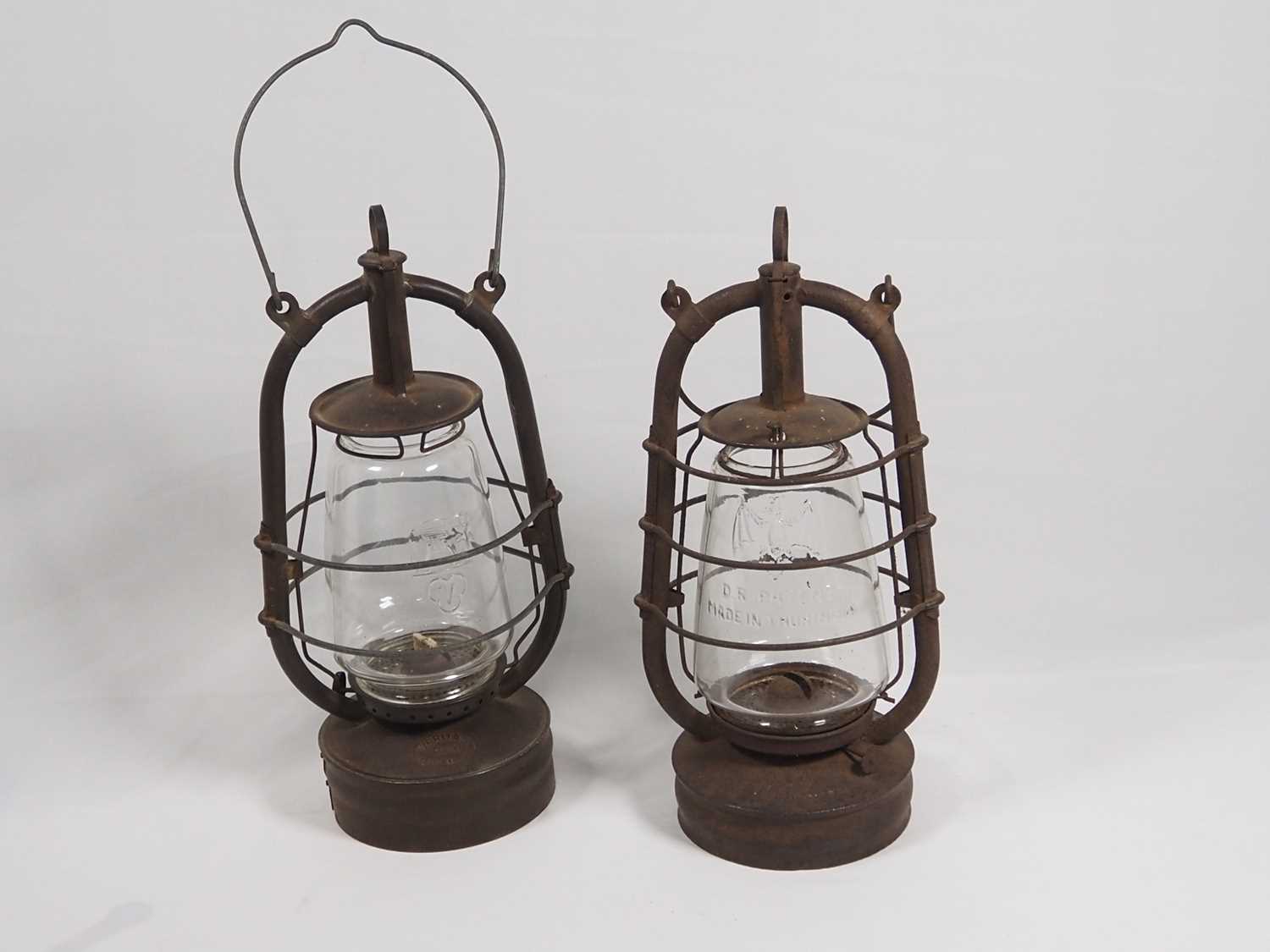 Lot 275 - Two Early-20th century Storm Lanterns; Veritas...