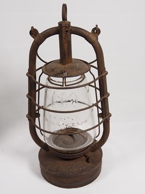 Lot 275 - Two Early-20th century Storm Lanterns; Veritas...