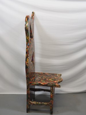 Lot 471 - Nick Zammeti handmade pencil throne - Nick...