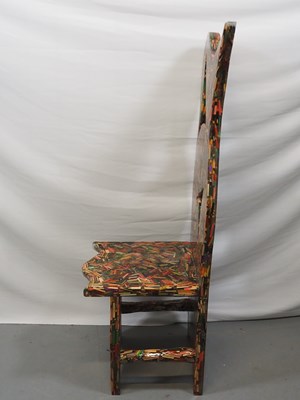 Lot 471 - Nick Zammeti handmade pencil throne - Nick...