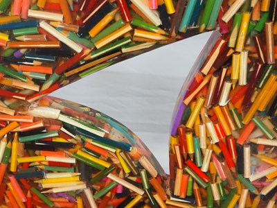 Lot 471 - Nick Zammeti handmade pencil throne - Nick...