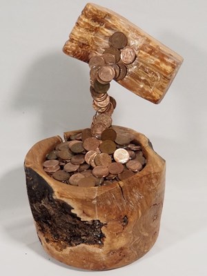 Lot 466 - Nick Zammeti handmade 'Hand of many pennies' -...