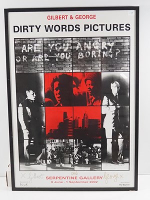 Lot 301 - GILBERT AND GEORGE 'SERPENTINE GALLERY' poster...