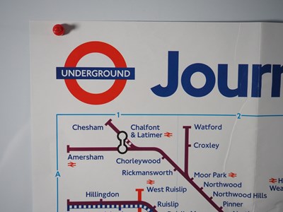 Lot 320 - A London Underground Quad Royal poster map...