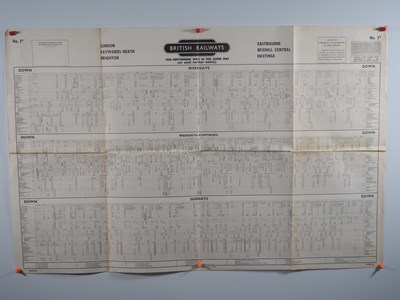 Lot 321 - A British Railways Southern Region Timetable...