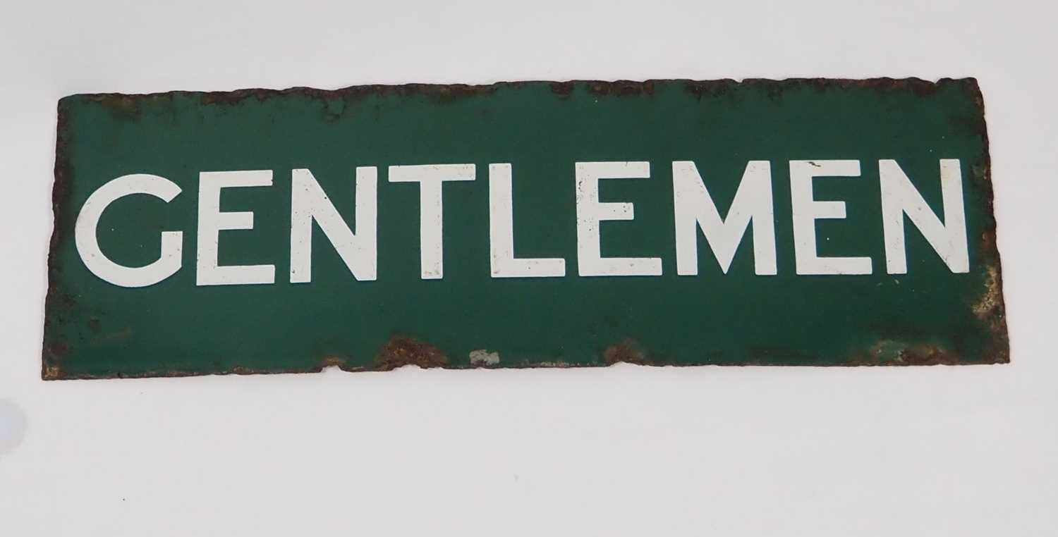 Lot 308 - A Southern Railway enamel station sign...