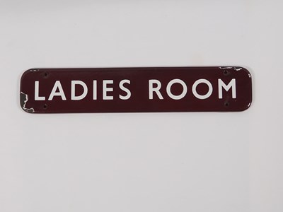 Lot 315 - Western Railways Enamel 'Ladies Room' sign 46x9cm