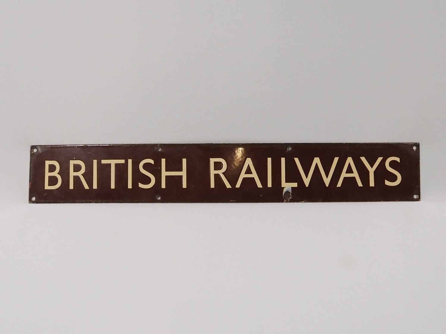 Lot 316 - Western Railways 'British Railway' enamel sign...