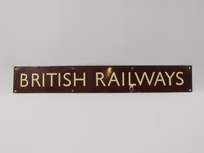 Lot 316 - Western Railways 'British Railway' enamel sign...