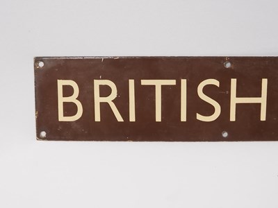 Lot 316 - Western Railways 'British Railway' enamel sign...