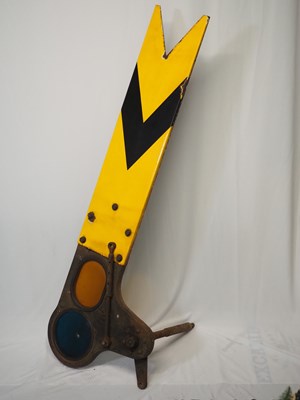 Lot 317 - Railway signal arm, extremely heavy collection...