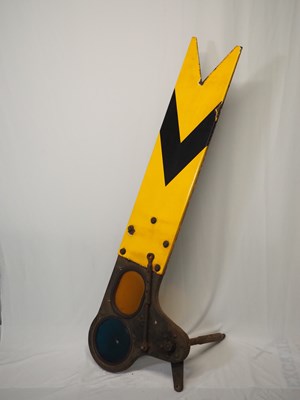 Lot 317 - Railway signal arm, extremely heavy collection...