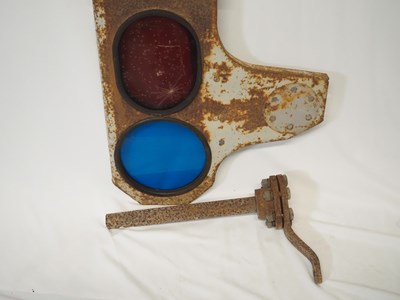 Lot 318 - Railway signal arm, extremely heavy collection...