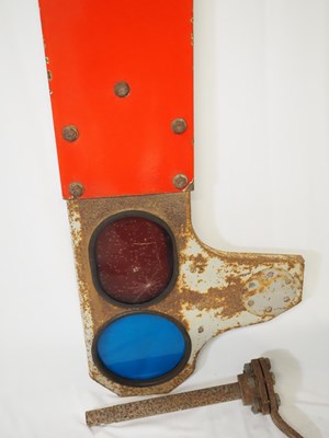 Lot 318 - Railway signal arm, extremely heavy collection...